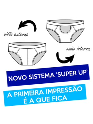 Cueca Up Tranparente, Cueca que aumenta o Volume, Cueca Transparente
