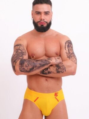 Cueca Jockstrap Amarela