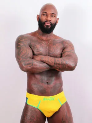 Cueca Slip Amarela