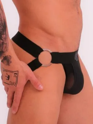 Jockstrap de Argolas Preto | Prus Quinttus