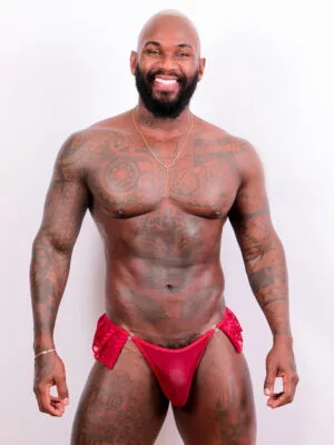 Lingerie Masculina Fio Dental Babados de Renda