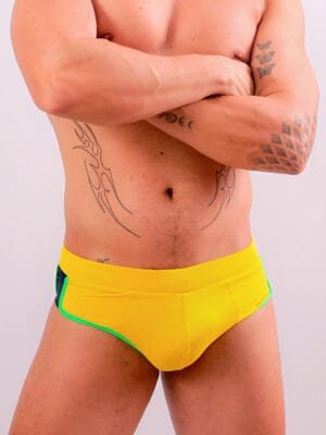 Sunga Slip Amarela - Brasil