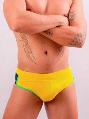 Sunga Slip Amarela - Brasil
