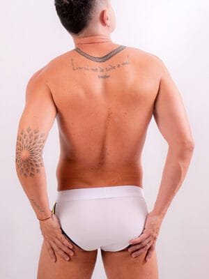 Cueca Slip Branca Brasil